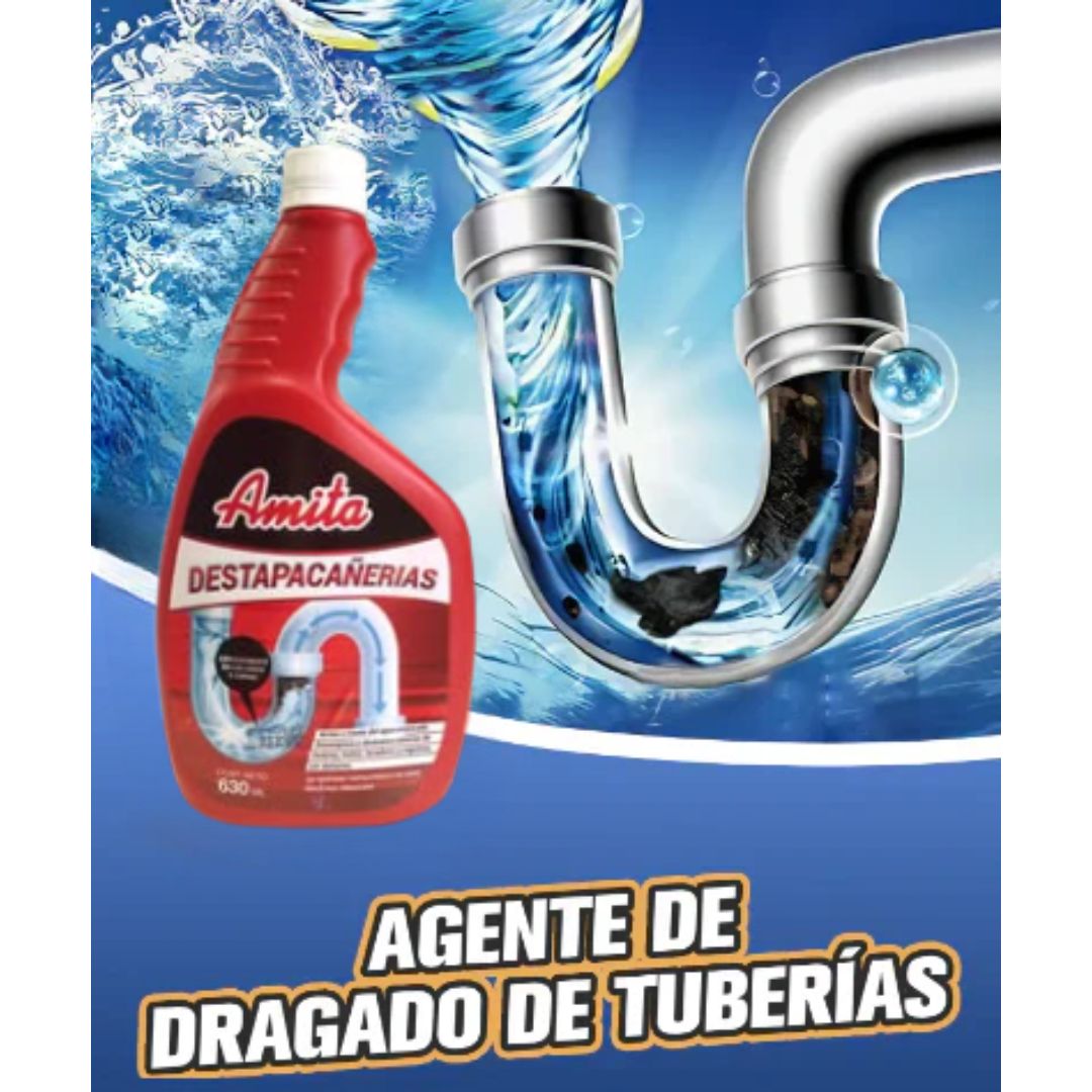 Agente de Dragado de tuberías - 630ml - ENTREGA GRATIS