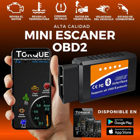 Mini Escáner Automotriz OBD 2 - ¡Obten diagnostico desde tu celular!