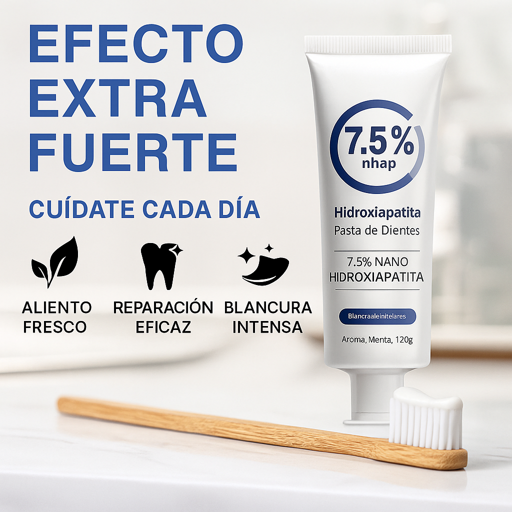 Pasta Dental de Hidroxiapatita para Recuperación Avanzada del Blanco Dental