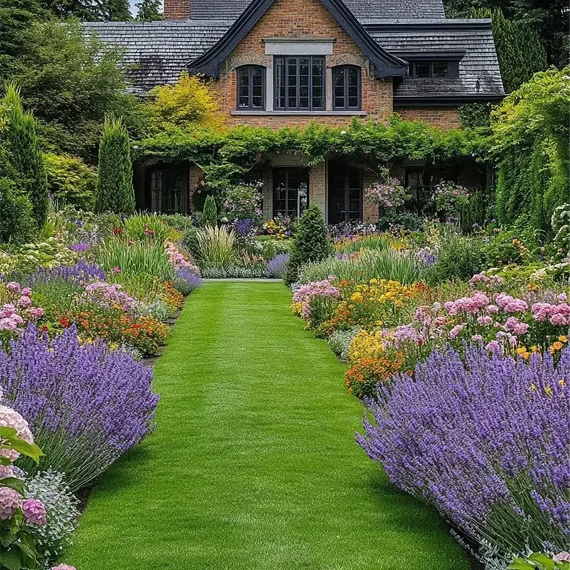 Semilla de césped enano perenne para las cuatro estaciones | Crea aquí tu césped perfecto