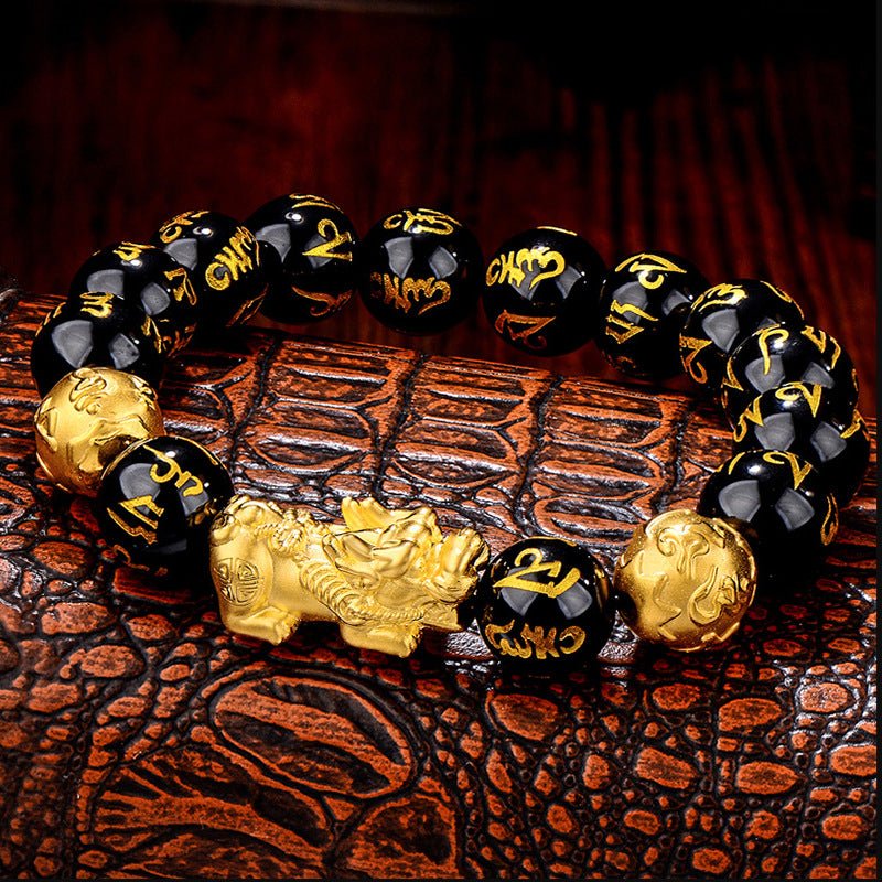 Pulsera de Feng Shui de Obsidiana Negra